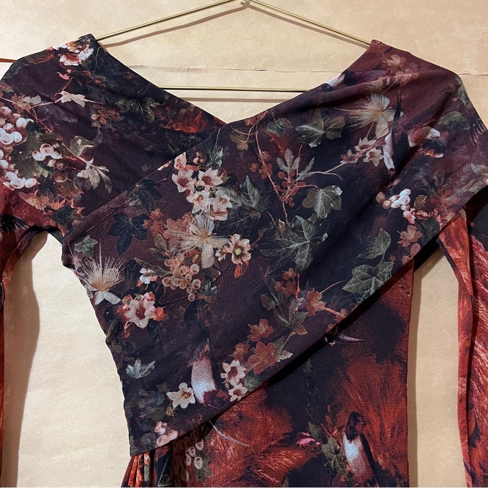 Fuzzi Jean Paul Gaultier Crossover Mesh Top Long Sleeve Y2K Indie Sleaze Size XS - Picture 11 of 11